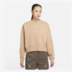 NIKE cropped fleece crew